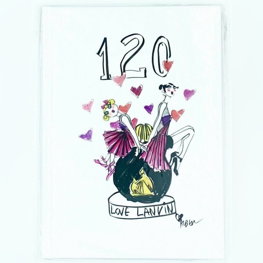 New/Sealed Lanvin 120th Anniversary Journal designed by the late Alber Elbaz